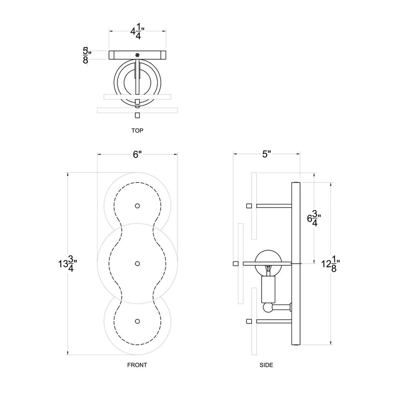 Varaluz - 370W01HG - One Light Wall Sconce - Cosmos - Havana Gold