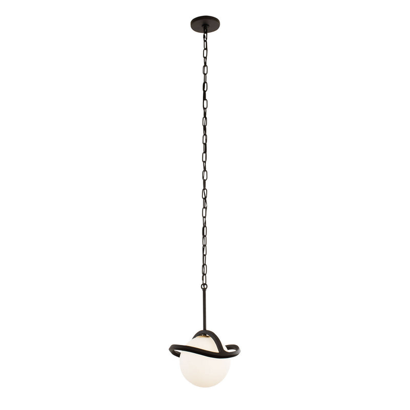 One Light Mini Pendant<br /><span style="color:#4AB0CE;">Entrega: 4-10 dias en USA</span><br /><span style="color:#4AB0CE;font-size:60%;">PREGUNTE POR ENTREGA EN PANAMA</span><br />Collection: Black Betty<br />Finish: Carbon/French Gold