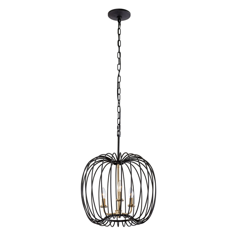 Three Light Pendant<br /><span style="color:#4AB0CE;">Entrega: 4-10 dias en USA</span><br /><span style="color:#4AB0CE;font-size:60%;">PREGUNTE POR ENTREGA EN PANAMA</span><br />Collection: Nico<br />Finish: Carbon/Havana Gold