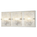 Three Light Bath<br /><span style="color:#4AB0CE;">Entrega: 4-10 dias en USA</span><br /><span style="color:#4AB0CE;font-size:60%;">PREGUNTE POR ENTREGA EN PANAMA</span><br />Collection: Morgan<br />Finish: Brushed Nickel