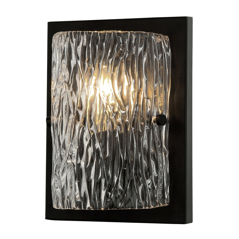 One Light Wall Sconce<br /><span style="color:#4AB0CE;">Entrega: 4-10 dias en USA</span><br /><span style="color:#4AB0CE;font-size:60%;">PREGUNTE POR ENTREGA EN PANAMA</span><br />Collection: Morgan<br />Finish: Black