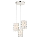 George Kovacs - P1893-613 - Three Light Pendant - Missing Link - Polished Nickel