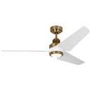 Visual Comfort Fan - 3RULSM52HABD - 52" Ceiling Fan - Ruhlmann - Hand Rubbed Antique Brass