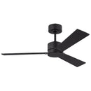 Visual Comfort Fan - 3RZR44MBK - 44" Ceiling Fan - Rozzen - Midnight Black
