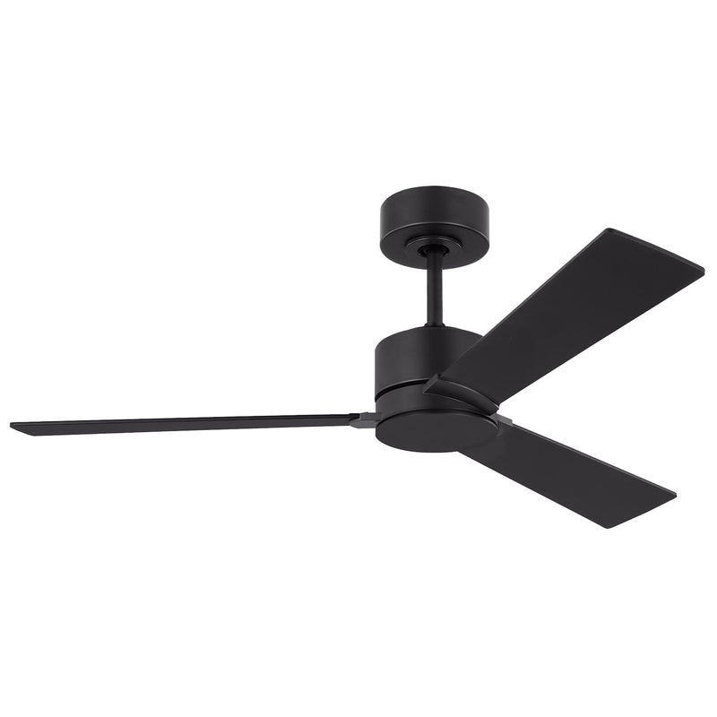 Visual Comfort Fan - 3RZR44MBK - 44"Ceiling Fan - Rozzen - Midnight Black