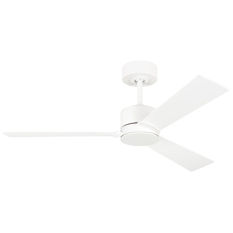 Visual Comfort Fan - 3RZR44RZW - 44"Ceiling Fan - Rozzen - Matte White