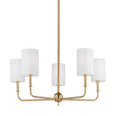 LED Chandelier<br /><span style="color:#4AB0CE;">Entrega: 4-10 dias en USA</span><br /><span style="color:#4AB0CE;font-size:60%;">PREGUNTE POR ENTREGA EN PANAMA</span><br />Collection: Foxdale<br />Finish: Satin Brass
