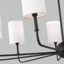 Nine Light Chandelier<br /><span style="color:#4AB0CE;">Entrega: 10-11 semanas en USA</span><br /><span style="color:#4AB0CE;font-size:60%;">PREGUNTE POR ENTREGA EN PANAMA</span><br />Collection: Foxdale<br />Finish: Midnight Black