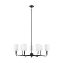 Nine Light Chandelier<br /><span style="color:#4AB0CE;">Entrega: 4-10 dias en USA</span><br /><span style="color:#4AB0CE;font-size:60%;">PREGUNTE POR ENTREGA EN PANAMA</span><br />Collection: Foxdale<br />Finish: Midnight Black