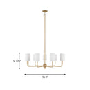 Visual Comfort Studio - 3109309-848 - Nine Light Chandelier - Foxdale - Satin Brass