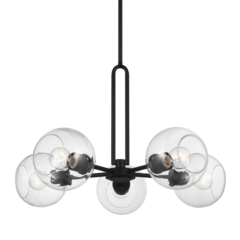 Five Light Chandelier<br /><span style="color:#4AB0CE;">Entrega: 4-10 dias en USA</span><br /><span style="color:#4AB0CE;font-size:60%;">PREGUNTE POR ENTREGA EN PANAMA</span><br />Collection: Codyn<br />Finish: Midnight Black