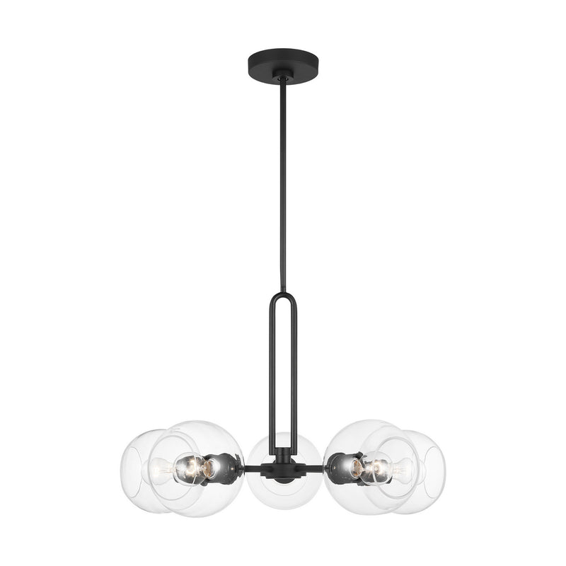 Five Light Chandelier<br /><span style="color:#4AB0CE;">Entrega: 4-10 dias en USA</span><br /><span style="color:#4AB0CE;font-size:60%;">PREGUNTE POR ENTREGA EN PANAMA</span><br />Collection: Codyn<br />Finish: Midnight Black