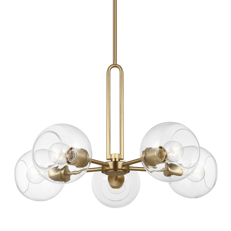 Five Light Chandelier<br /><span style="color:#4AB0CE;">Entrega: 4-10 dias en USA</span><br /><span style="color:#4AB0CE;font-size:60%;">PREGUNTE POR ENTREGA EN PANAMA</span><br />Collection: Codyn<br />Finish: Satin Brass