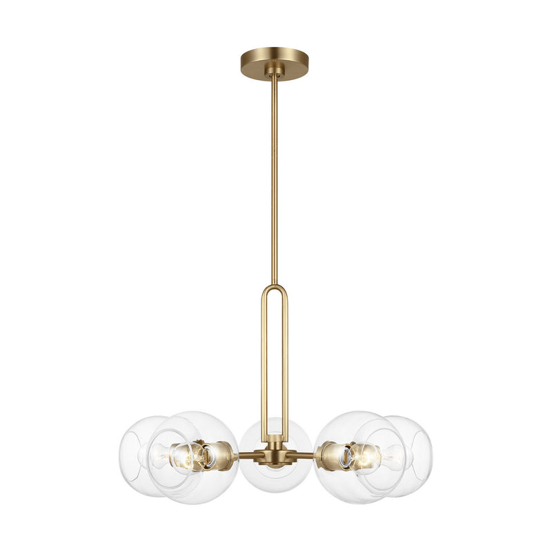 Five Light Chandelier<br /><span style="color:#4AB0CE;">Entrega: 4-10 dias en USA</span><br /><span style="color:#4AB0CE;font-size:60%;">PREGUNTE POR ENTREGA EN PANAMA</span><br />Collection: Codyn<br />Finish: Satin Brass