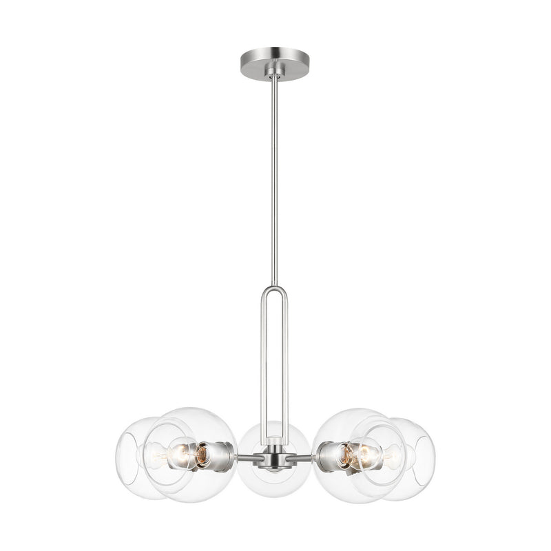 Five Light Chandelier<br /><span style="color:#4AB0CE;">Entrega: 4-10 dias en USA</span><br /><span style="color:#4AB0CE;font-size:60%;">PREGUNTE POR ENTREGA EN PANAMA</span><br />Collection: Codyn<br />Finish: Brushed Nickel