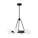 Six Light Chandelier<br /><span style="color:#4AB0CE;">Entrega: 4-10 dias en USA</span><br /><span style="color:#4AB0CE;font-size:60%;">PREGUNTE POR ENTREGA EN PANAMA</span><br />Collection: Clybourn<br />Finish: Midnight Black