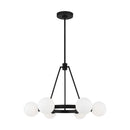 Six Light Chandelier<br /><span style="color:#4AB0CE;">Entrega: 4-10 dias en USA</span><br /><span style="color:#4AB0CE;font-size:60%;">PREGUNTE POR ENTREGA EN PANAMA</span><br />Collection: Clybourn<br />Finish: Midnight Black