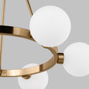 Six Light Chandelier<br /><span style="color:#4AB0CE;">Entrega: 8-9 semanas en USA</span><br /><span style="color:#4AB0CE;font-size:60%;">PREGUNTE POR ENTREGA EN PANAMA</span><br />Collection: Clybourn<br />Finish: Satin Brass