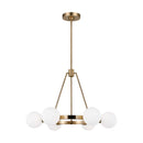 Six Light Chandelier<br /><span style="color:#4AB0CE;">Entrega: 13-14 semanas en USA</span><br /><span style="color:#4AB0CE;font-size:60%;">PREGUNTE POR ENTREGA EN PANAMA</span><br />Collection: Clybourn<br />Finish: Satin Brass