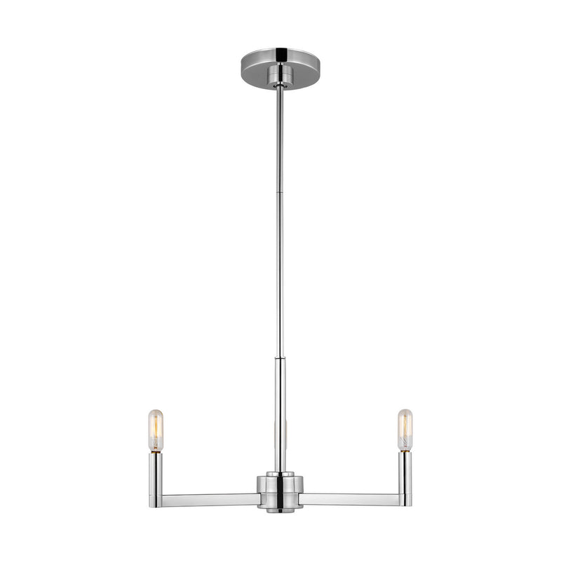 Three Light Chandelier<br /><span style="color:#4AB0CE;">Entrega: 4-10 dias en USA</span><br /><span style="color:#4AB0CE;font-size:60%;">PREGUNTE POR ENTREGA EN PANAMA</span><br />Collection: Fullton<br />Finish: Chrome