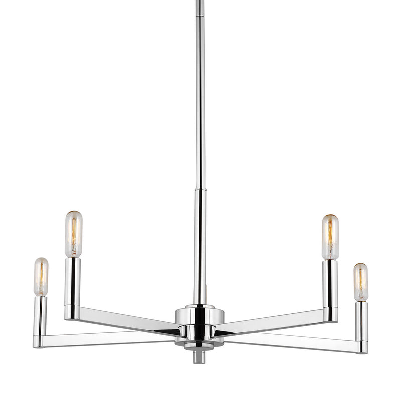 Visual Comfort Studio - 3164205-05 - Five Light Chandelier - Fullton - Chrome