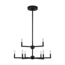 Nine Light Chandelier<br /><span style="color:#4AB0CE;">Entrega: 4-10 dias en USA</span><br /><span style="color:#4AB0CE;font-size:60%;">PREGUNTE POR ENTREGA EN PANAMA</span><br />Collection: Fullton<br />Finish: Midnight Black