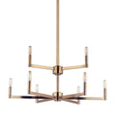 Visual Comfort Studio - 3164209-848 - Nine Light Chandelier - Fullton - Satin Brass