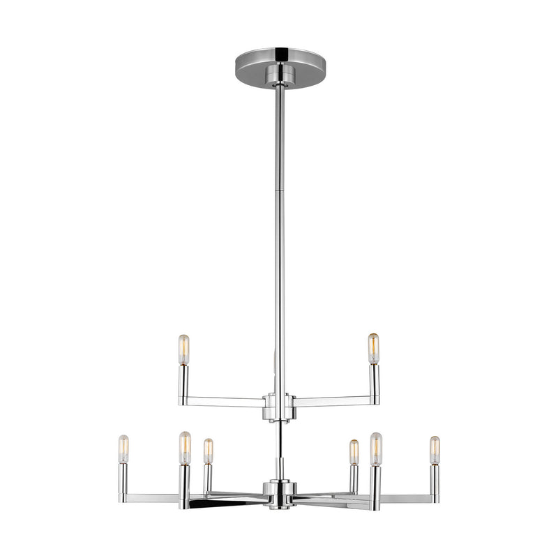 LED Chandelier<br /><span style="color:#4AB0CE;">Entrega: 4-10 dias en USA</span><br /><span style="color:#4AB0CE;font-size:60%;">PREGUNTE POR ENTREGA EN PANAMA</span><br />Collection: Fullton<br />Finish: Chrome
