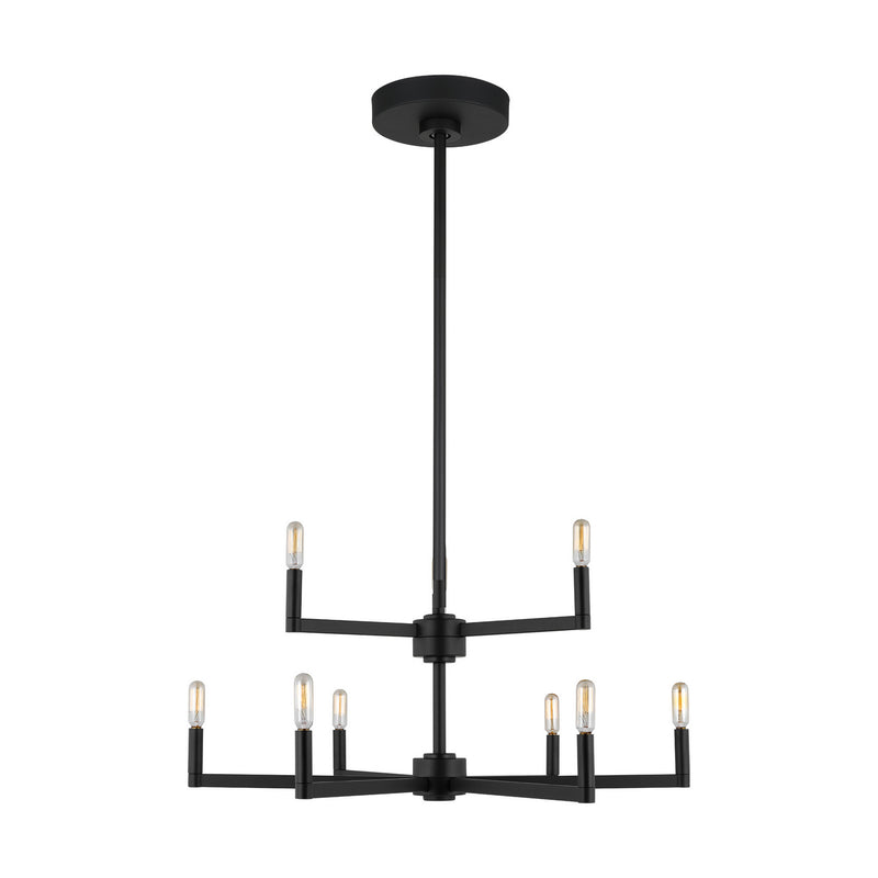 LED Chandelier<br /><span style="color:#4AB0CE;">Entrega: 4-10 dias en USA</span><br /><span style="color:#4AB0CE;font-size:60%;">PREGUNTE POR ENTREGA EN PANAMA</span><br />Collection: Fullton<br />Finish: Midnight Black