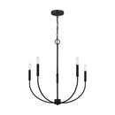Five Light Chandelier<br /><span style="color:#4AB0CE;">Entrega: 9-10 semanas en USA</span><br /><span style="color:#4AB0CE;font-size:60%;">PREGUNTE POR ENTREGA EN PANAMA</span><br />Collection: Greenwich<br />Finish: Midnight Black