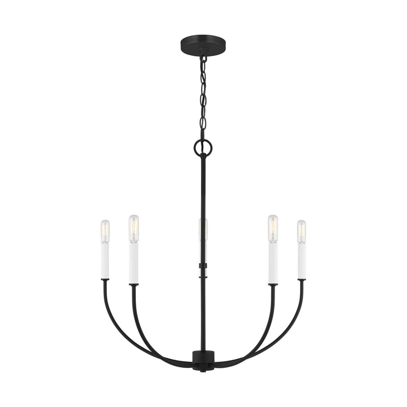 Five Light Chandelier<br /><span style="color:#4AB0CE;">Entrega: 4-10 dias en USA</span><br /><span style="color:#4AB0CE;font-size:60%;">PREGUNTE POR ENTREGA EN PANAMA</span><br />Collection: Greenwich<br />Finish: Midnight Black