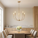 Visual Comfort Studio - 3167105-848 - Five Light Chandelier - Greenwich - Satin Brass