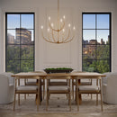 Nine Light Chandelier<br /><span style="color:#4AB0CE;">Entrega: 4-10 dias en USA</span><br /><span style="color:#4AB0CE;font-size:60%;">PREGUNTE POR ENTREGA EN PANAMA</span><br />Collection: Greenwich<br />Finish: Satin Brass