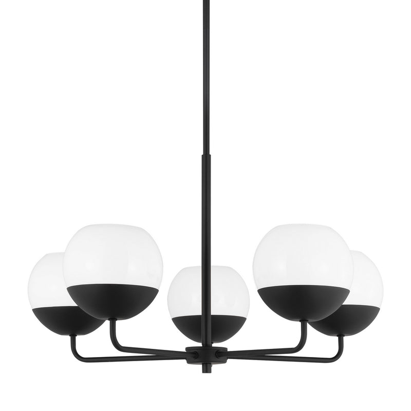 Five Light Chandelier<br /><span style="color:#4AB0CE;">Entrega: 4-10 dias en USA</span><br /><span style="color:#4AB0CE;font-size:60%;">PREGUNTE POR ENTREGA EN PANAMA</span><br />Collection: Alvin<br />Finish: Midnight Black