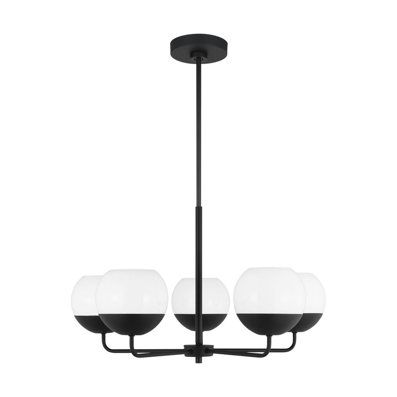 Five Light Chandelier<br /><span style="color:#4AB0CE;">Entrega: 4-10 dias en USA</span><br /><span style="color:#4AB0CE;font-size:60%;">PREGUNTE POR ENTREGA EN PANAMA</span><br />Collection: Alvin<br />Finish: Midnight Black