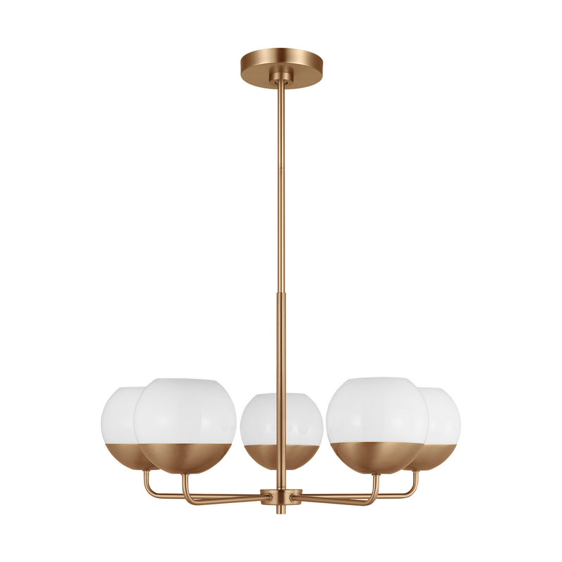 Five Light Chandelier<br /><span style="color:#4AB0CE;">Entrega: 4-10 dias en USA</span><br /><span style="color:#4AB0CE;font-size:60%;">PREGUNTE POR ENTREGA EN PANAMA</span><br />Collection: Alvin<br />Finish: Satin Brass