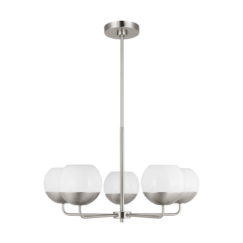 Five Light Chandelier<br /><span style="color:#4AB0CE;">Entrega: 4-10 dias en USA</span><br /><span style="color:#4AB0CE;font-size:60%;">PREGUNTE POR ENTREGA EN PANAMA</span><br />Collection: Alvin<br />Finish: Brushed Nickel