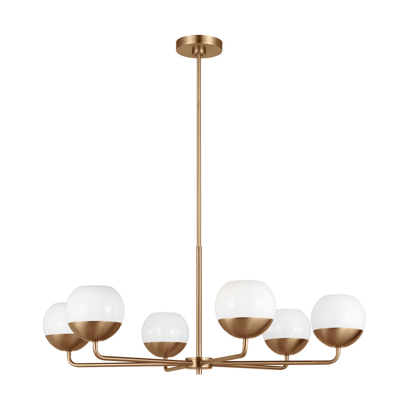 LED Chandelier<br /><span style="color:#4AB0CE;">Entrega: 4-10 dias en USA</span><br /><span style="color:#4AB0CE;font-size:60%;">PREGUNTE POR ENTREGA EN PANAMA</span><br />Collection: Alvin<br />Finish: Satin Brass