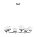LED Chandelier<br /><span style="color:#4AB0CE;">Entrega: 4-10 dias en USA</span><br /><span style="color:#4AB0CE;font-size:60%;">PREGUNTE POR ENTREGA EN PANAMA</span><br />Collection: Alvin<br />Finish: Brushed Nickel
