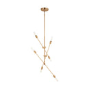 Visual Comfort Studio - 3200506-848 - Six Light Chandelier - Axis - Satin Brass