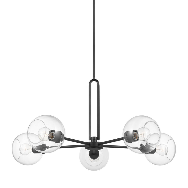 Five Light Chandelier<br /><span style="color:#4AB0CE;">Entrega: 4-10 dias en USA</span><br /><span style="color:#4AB0CE;font-size:60%;">PREGUNTE POR ENTREGA EN PANAMA</span><br />Collection: Codyn<br />Finish: Midnight Black