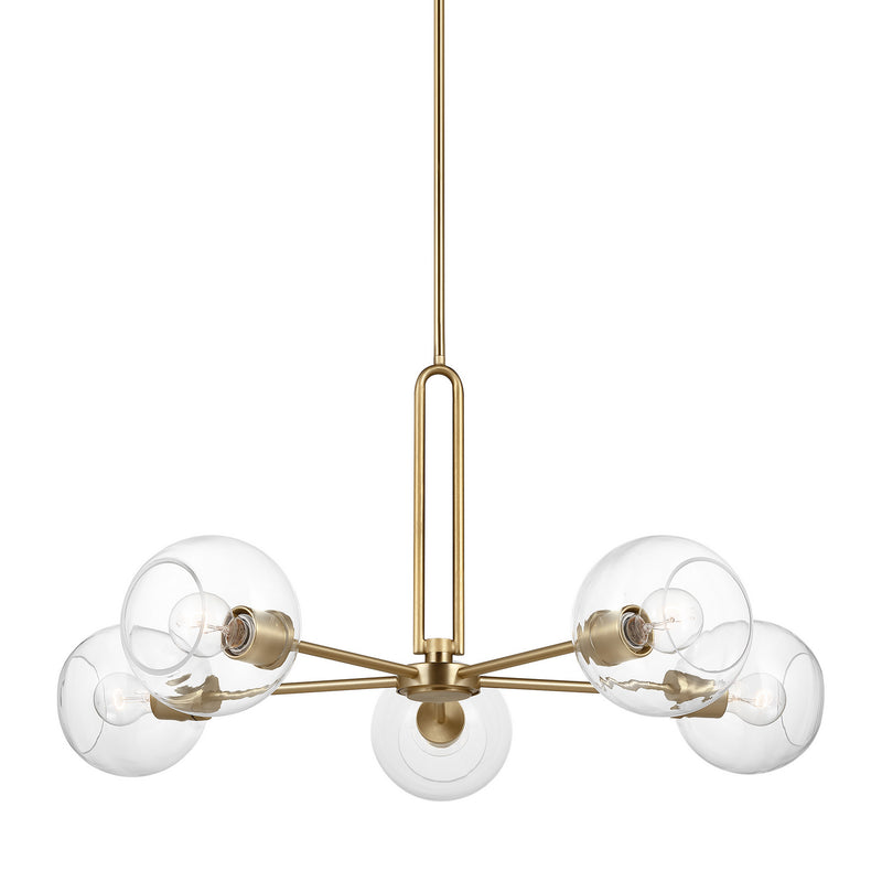 Five Light Chandelier<br /><span style="color:#4AB0CE;">Entrega: 4-10 dias en USA</span><br /><span style="color:#4AB0CE;font-size:60%;">PREGUNTE POR ENTREGA EN PANAMA</span><br />Collection: Codyn<br />Finish: Satin Brass