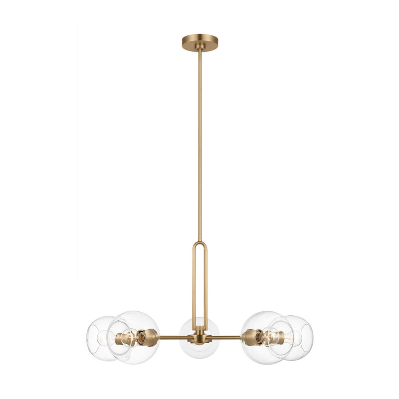 Five Light Chandelier<br /><span style="color:#4AB0CE;">Entrega: 4-10 dias en USA</span><br /><span style="color:#4AB0CE;font-size:60%;">PREGUNTE POR ENTREGA EN PANAMA</span><br />Collection: Codyn<br />Finish: Satin Brass