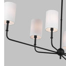 Six Light Chandelier<br /><span style="color:#4AB0CE;">Entrega: 4-10 dias en USA</span><br /><span style="color:#4AB0CE;font-size:60%;">PREGUNTE POR ENTREGA EN PANAMA</span><br />Collection: Foxdale<br />Finish: Midnight Black