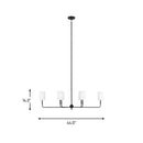 Visual Comfort Studio - 3609306-112 - Six Light Chandelier - Foxdale - Midnight Black