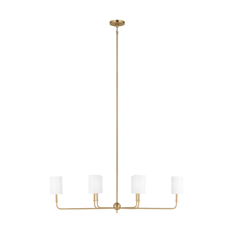Six Light Chandelier<br /><span style="color:#4AB0CE;">Entrega: 4-10 dias en USA</span><br /><span style="color:#4AB0CE;font-size:60%;">PREGUNTE POR ENTREGA EN PANAMA</span><br />Collection: Foxdale<br />Finish: Satin Brass
