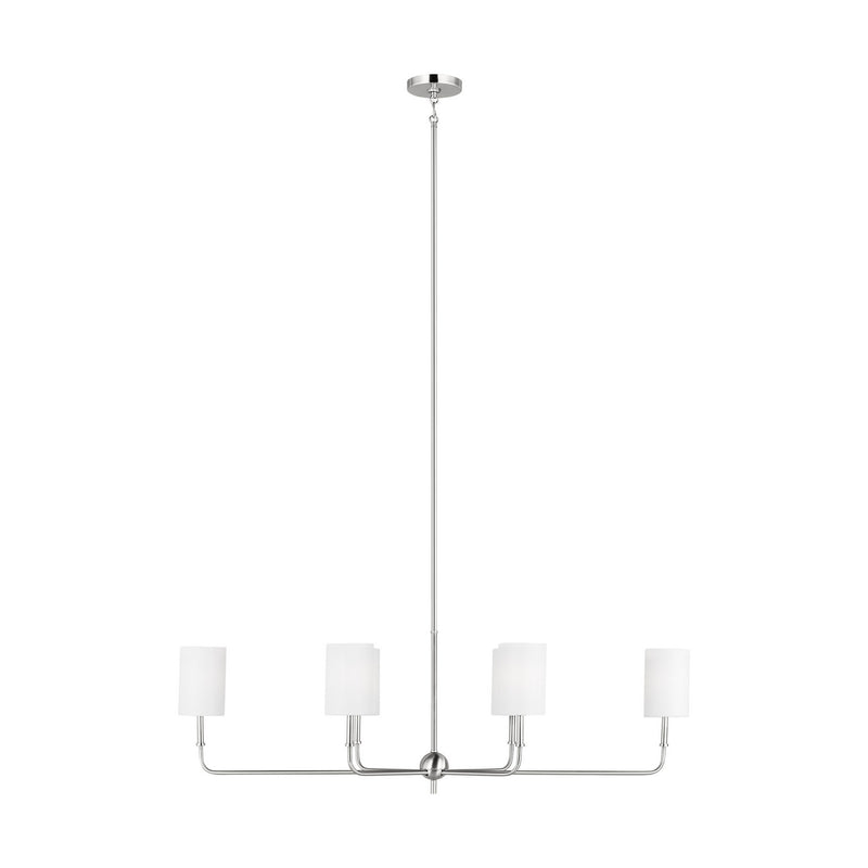 Six Light Chandelier<br /><span style="color:#4AB0CE;">Entrega: 7-8 semanas en USA</span><br /><span style="color:#4AB0CE;font-size:60%;">PREGUNTE POR ENTREGA EN PANAMA</span><br />Collection: Foxdale<br />Finish: Brushed Nickel
