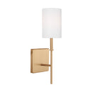 One Light Bath Vanity<br /><span style="color:#4AB0CE;">Entrega: 4-10 dias en USA</span><br /><span style="color:#4AB0CE;font-size:60%;">PREGUNTE POR ENTREGA EN PANAMA</span><br />Collection: Foxdale<br />Finish: Satin Brass