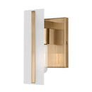 One Light Bath Vanity<br /><span style="color:#4AB0CE;">Entrega: 4-10 dias en USA</span><br /><span style="color:#4AB0CE;font-size:60%;">PREGUNTE POR ENTREGA EN PANAMA</span><br />Collection: Dex<br />Finish: Satin Brass