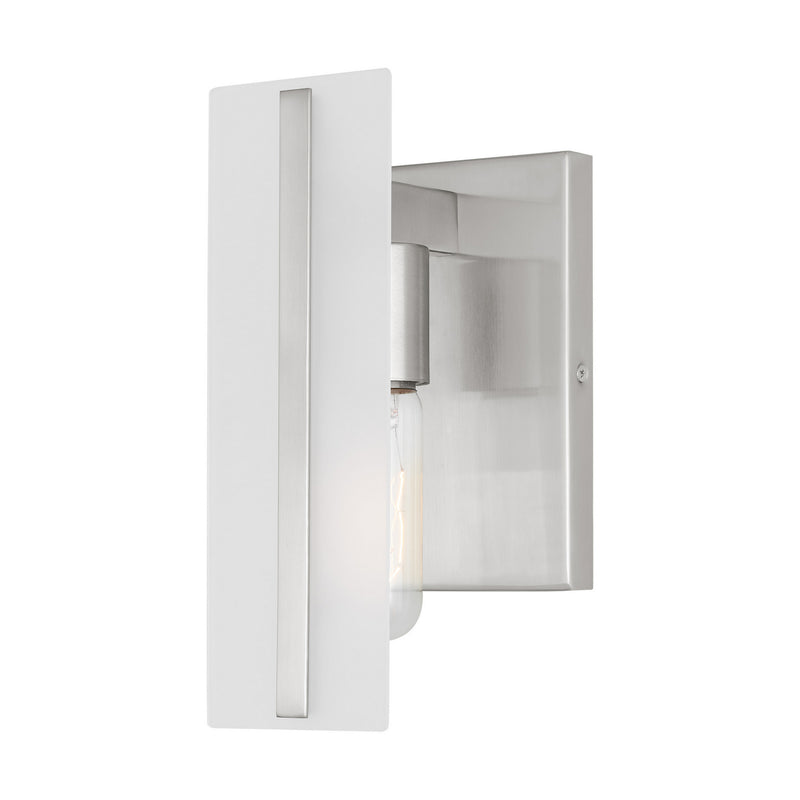 LED Bath Wall Sconce<br /><span style="color:#4AB0CE;">Entrega: 4-10 dias en USA</span><br /><span style="color:#4AB0CE;font-size:60%;">PREGUNTE POR ENTREGA EN PANAMA</span><br />Collection: Dex<br />Finish: Brushed Nickel